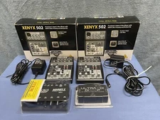 Lot 2 Behringer  XENYX502 Stereo Mixer  Black MiniMix II MX51s Ultra-di di400p