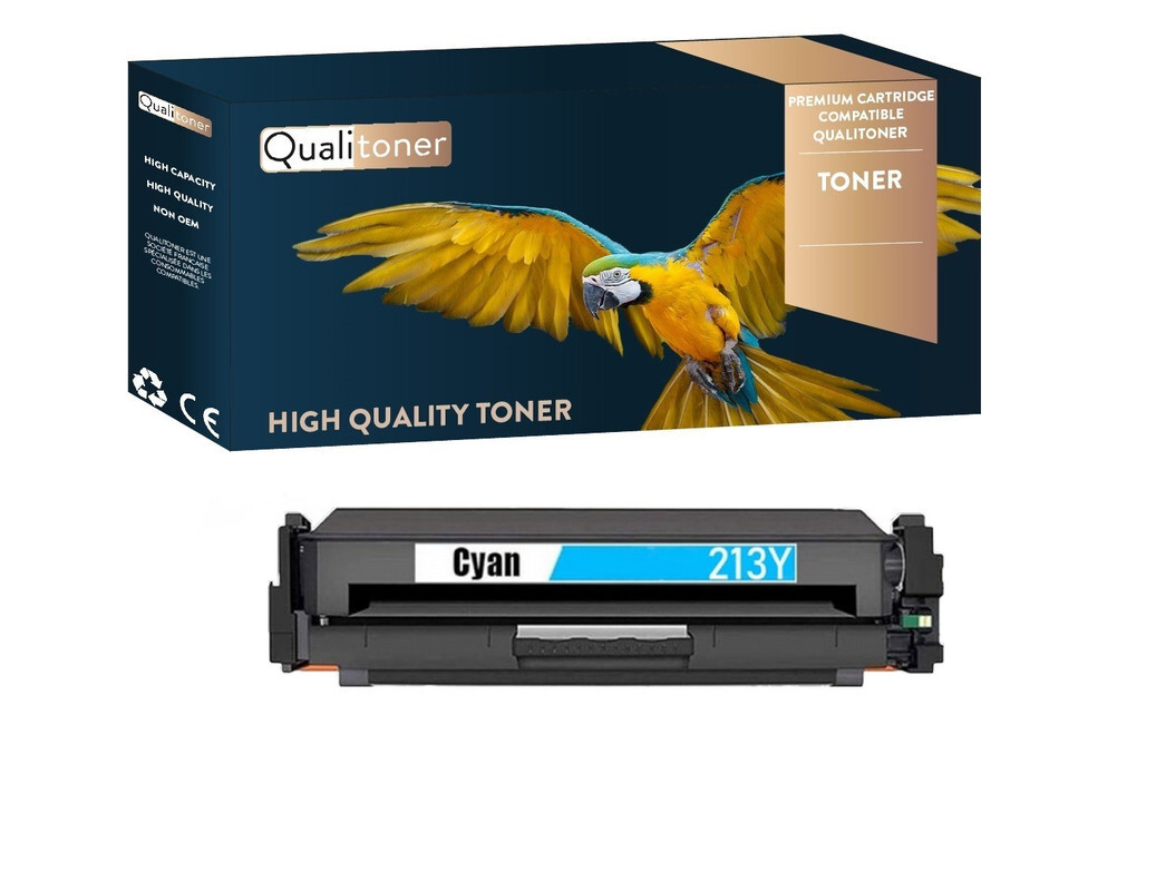 Toner W2131X bleu grande capacite 213X compatible HP pour des impressions couleur nettes