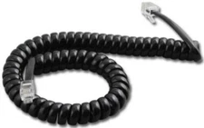 Vodavi Starplus 9ft Black Handset Cord Telephone Base Coil Curly Cord