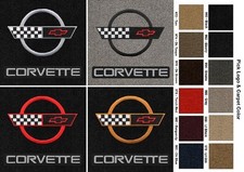 Lloyd Mats Velourtex C4 Corvette Double Logo Rear Deck Mat 1991-1996 Lloyd Mats Velourtex C4 Corvette Double Logo Rear Deck Mat 1991-1996