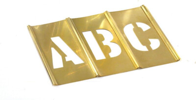 CH Hanson 10033 3'' Brass Letters Set 33 pc