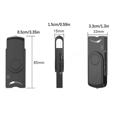 DOD/CAC ID USB3.0 Smart Card Reader Bank/SIM Card Adapter For Windows 7/8/Vista - Picture 6 of 10