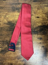 Brooks Brothers Red Solid Tie 100 Silk Men's Necktie 58"