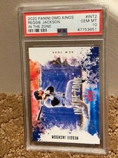2020 Panini Diamond Kings Reggie Jackson PSA 10 In the Zone Yankees INT2 POP 1
