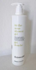 THISWORKS In The Zone Shower Gel Eucalyptus Petitgrain Essential Oils 12.2 Fl Oz