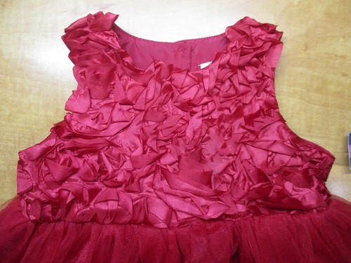 NWT Cherokee Toddler girls beautiful Christmas red dress size 18 month - Picture 3 of 5