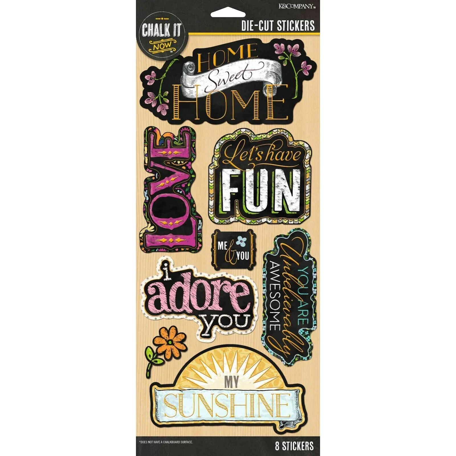 Love varios colores metalizados Scrapbooking Pegatinas