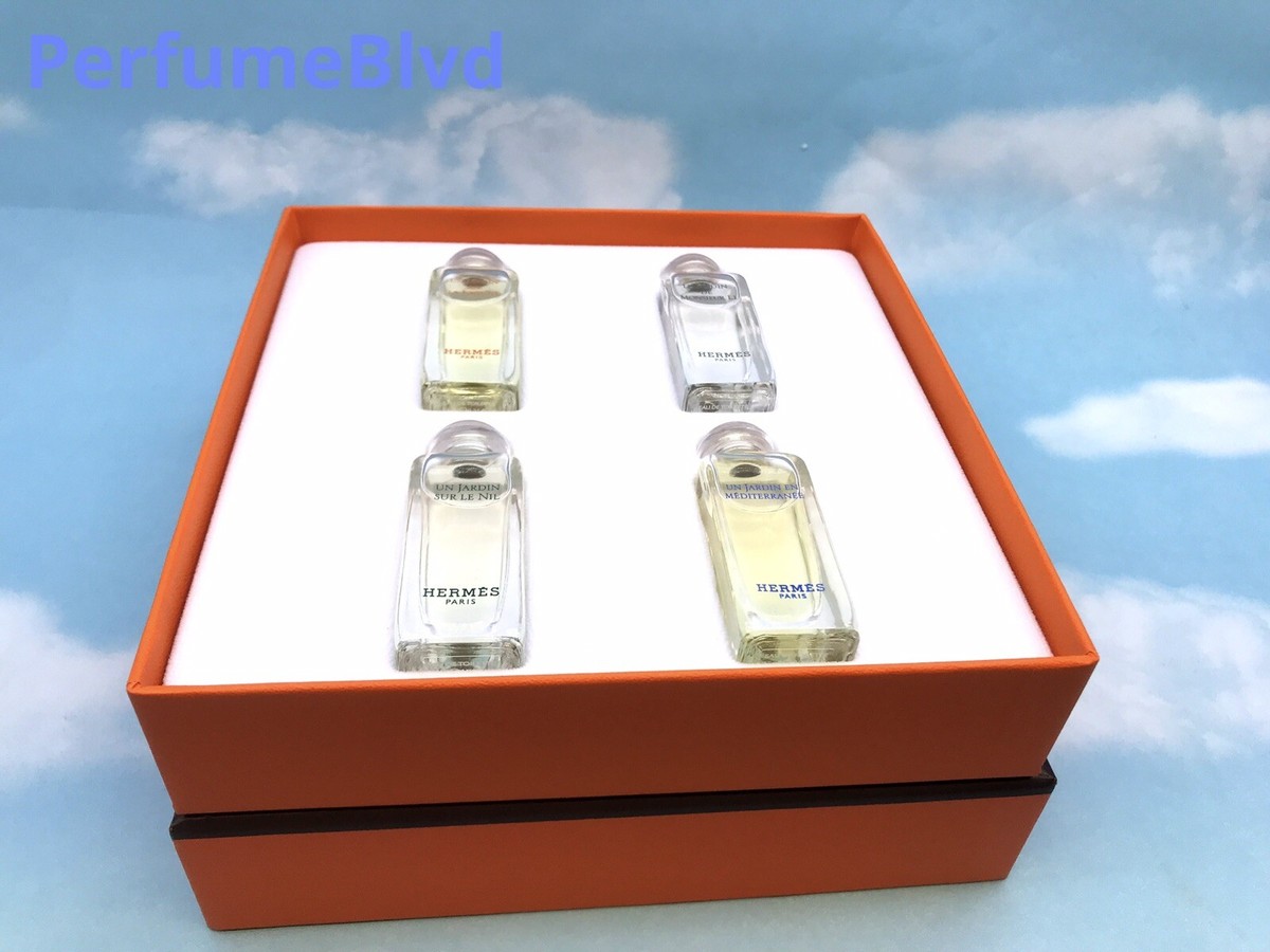 HERMES 4 PCS MINI SET 0.25 FL.OZ 7.5 ML EACH FOR WOMEN BRAND NEW
