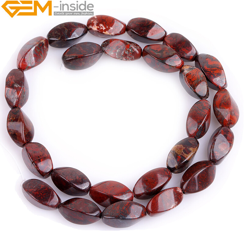 15mm Square Twist Gemstone Beads - Assorted Natural Stones For Jewelry Making
