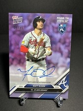 MATT OLSON 2024 Topps Now “Road To Opening Day” Auto Purple # 7/25 Braves