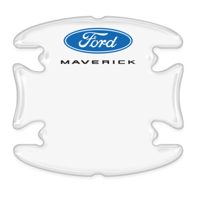 Ford Maverick Universal Car Door Handle Cup Protector Clear Decal Stickers, Pair