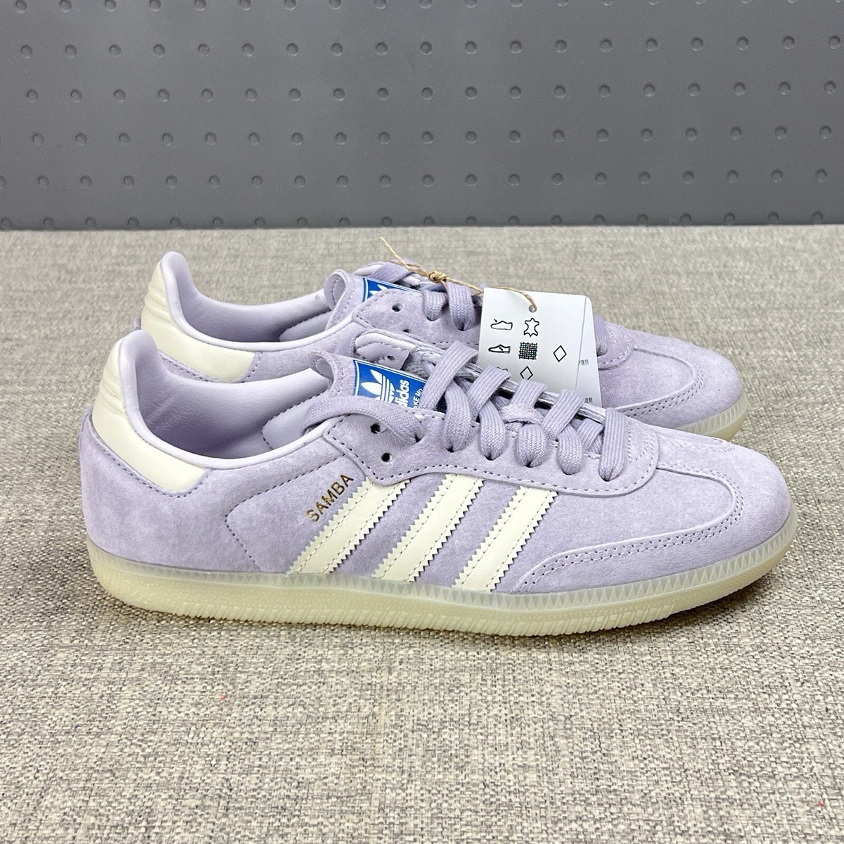 adidas gazelle silver green womens ADIDAS ORIGINALS Damen-Sneaker Samba OG, weiß und lila main image 1