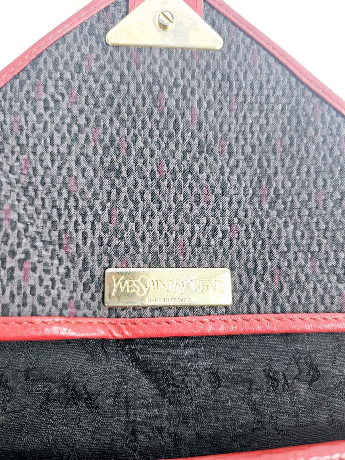 SAINT LAURENT Patta targa logo YSL