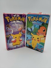 Pokemon Lot Of 2 VHS Tapes Fighting Tournamen...