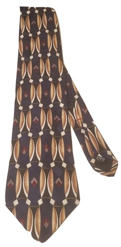 Croft&Barrow Mens 100% Silk Necktie. Printed in Italy Made in U.S.A. L 58" W 4" - Picture 2 of 4