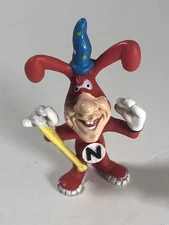  Vintage 1988 Dominos Pizza Noid 3” PVC Figure Wizard Variant Design Claymation