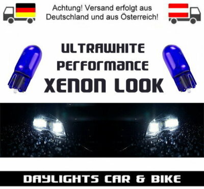 HOALTE W5W T10 6200K ULTRA WHITE XENON LOOK 12V STANDLICHT BIRNE E-PRÜFZEICHEN