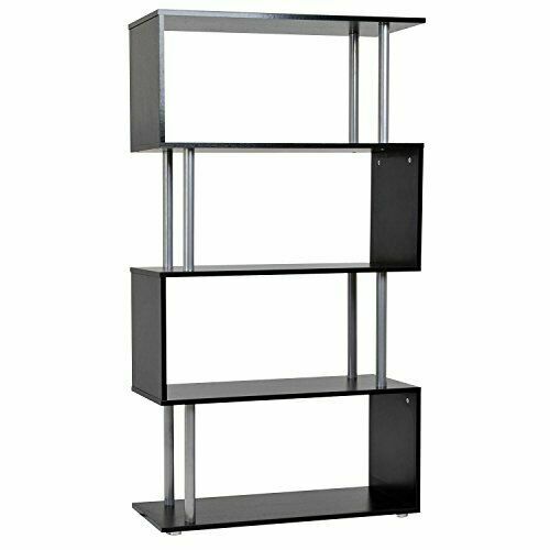 Libreria VidaXL Grigio Cemento - 48x25.5x140cm - 8 Ripiani - Truciolato - Foto 4