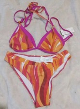 Cupshe Pink And Orange 2-Piece Bikini Set Size M NWT 