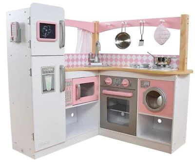 KidKraft Grand Gourmet Cucina Angolare in Legno Set Gioco di Ruolo Finto per Bambini