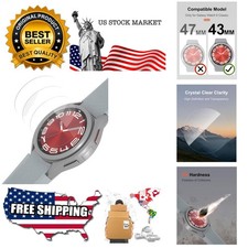 4-Pack Screen Protector for Galaxy Watch 6 Classic 43mm,Tempered Glass Protec...