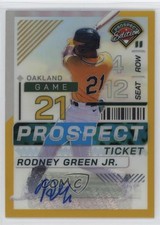 2024 Panini Prospect Edition Gold Prizm Signatures /10 Rodney Green Jr Auto 17t0