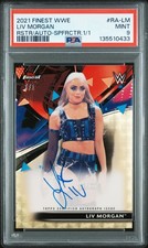 2021 TOPPS FINEST WWE ROSTER AUTO SUPERFRACTOR 1/1 LIV MORGAN 1/1 PSA 9 AUTO