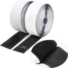 Hook and Loop Tape with Adhesive, Heavy Duty Self Sticky Interlocking Tape