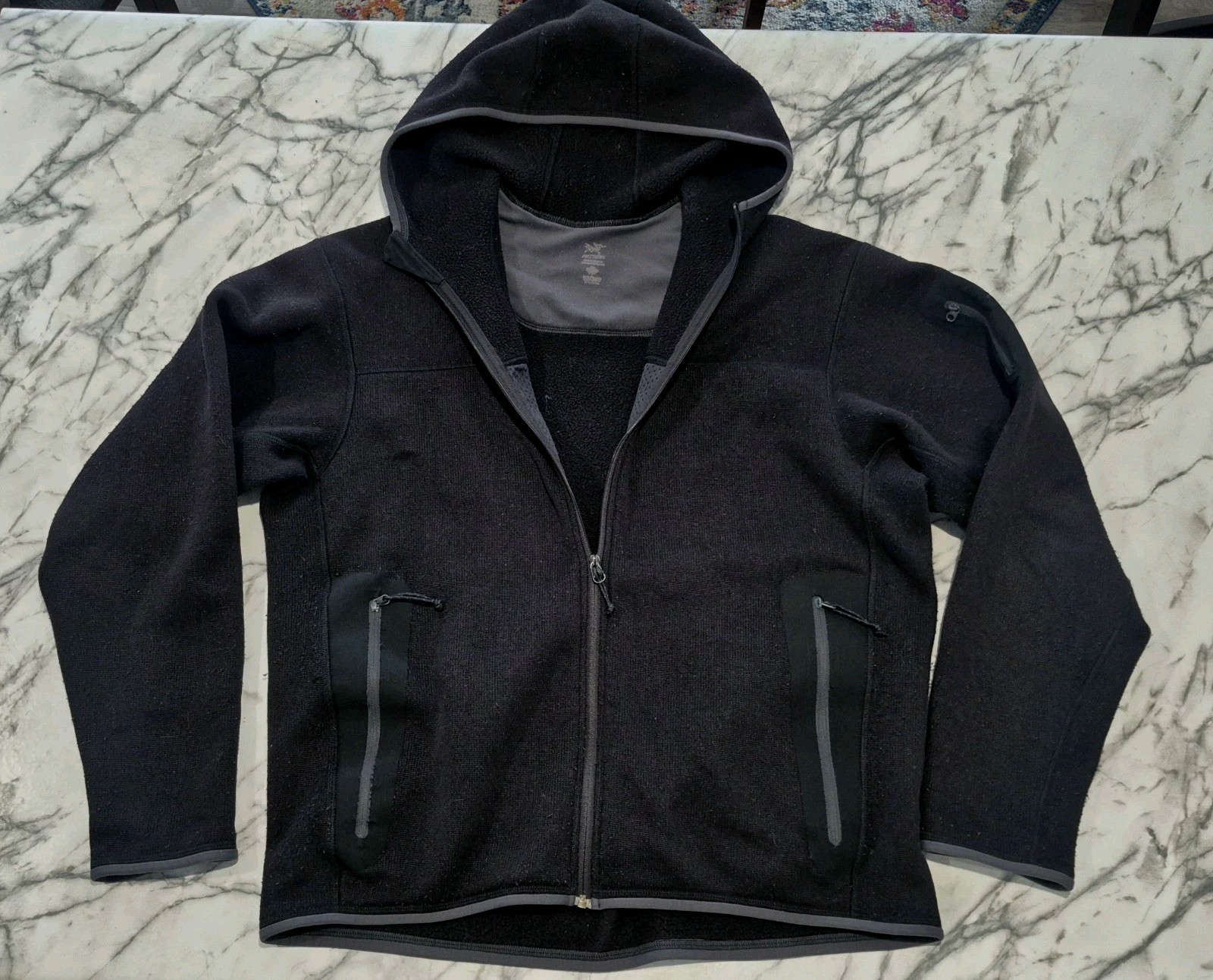 Arc'teryx Men's Size XL Covert Cardigan Polartec Zip-Front Fleece Hooded Jacket thumbnail 7