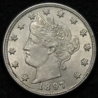 Photo of a 1897-P Liberty Nickel from an eBay listing that sold on Jul 16, 2026