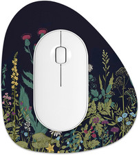 Small Mouse Pad 6 X 7 Inch, Irregular Mini Mouse Pad with Non-Slip Rubber Base,
