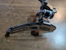 Dérailleur avant vélo ancien vintage double plateaux HURET a collier