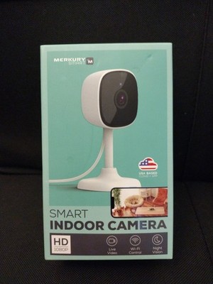 Merkury Smart Indoor Camera HD 1080p White MI-CW051-199W