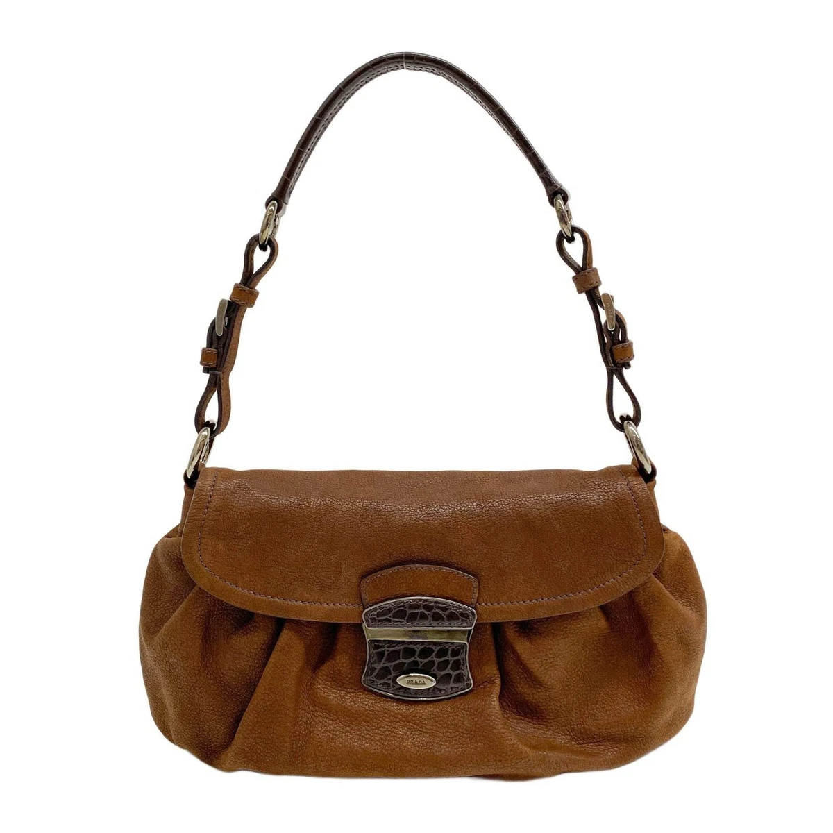 バッグ archive PRADA brown leather shoulder bag PRADA Brown Leather Shoulder Bags for Women for sale | eBay