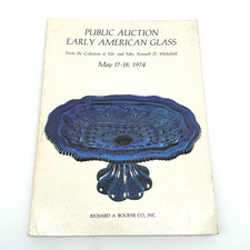 1974 Early American Glass Auction Catalog Wakefield Collection Bourne Co