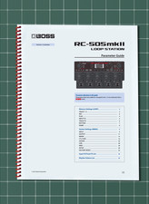 Boss RC-505mkii — Parameter Guide Manual Documentation — 46 Pages — USA Made