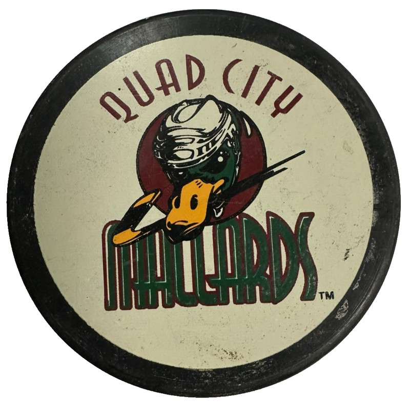 1990's Quad City Mallards Official Hockey Puck UHL