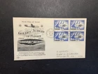 Canada 1959 FDC 1st day cover to the USA Block of 4 Silver Dart 50th Anniversary
