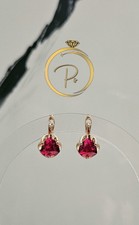 Real Rose gold plated earrings. Stamp 585RG 