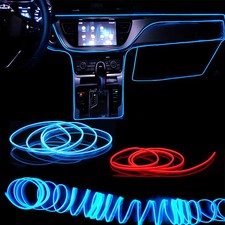 1M/3M/5M Car Interior Led Decorative Lamp EL Wiring Neon Strip For Auto DIY Flex