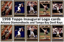 1998 Topps Inaugural Logo Set Break Both Diamondbacks and Devil Rays # 251-504