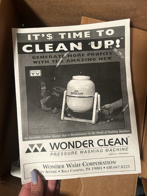 #ad Wonder Clean Manual Portable Compact Mini Pressure Washing Machine White $100.00