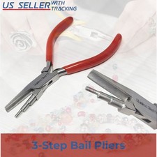 Wire Wrapping Concave Pliers 3 Step Round Jaw Looping Bending Forming Wire Work