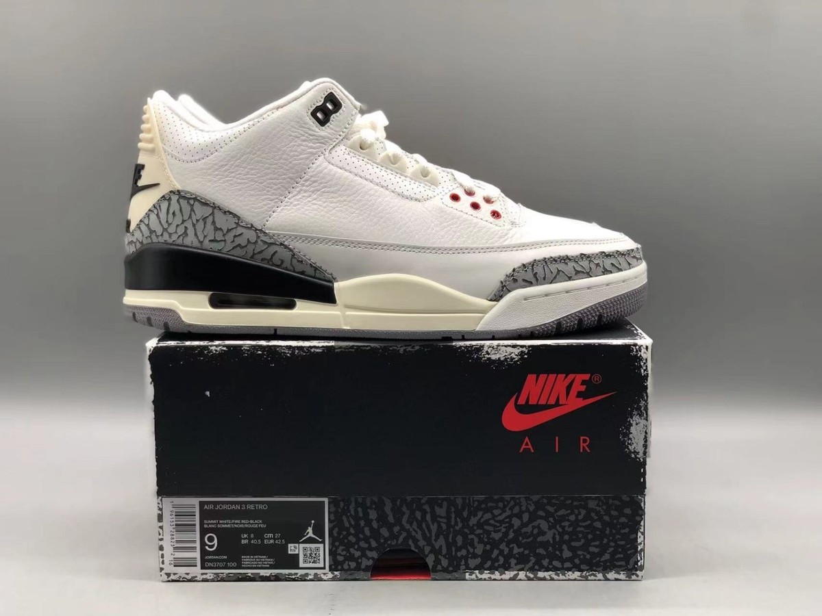 Size 12 - Jordan 3 Retro Mid White Cement Reimagined for
