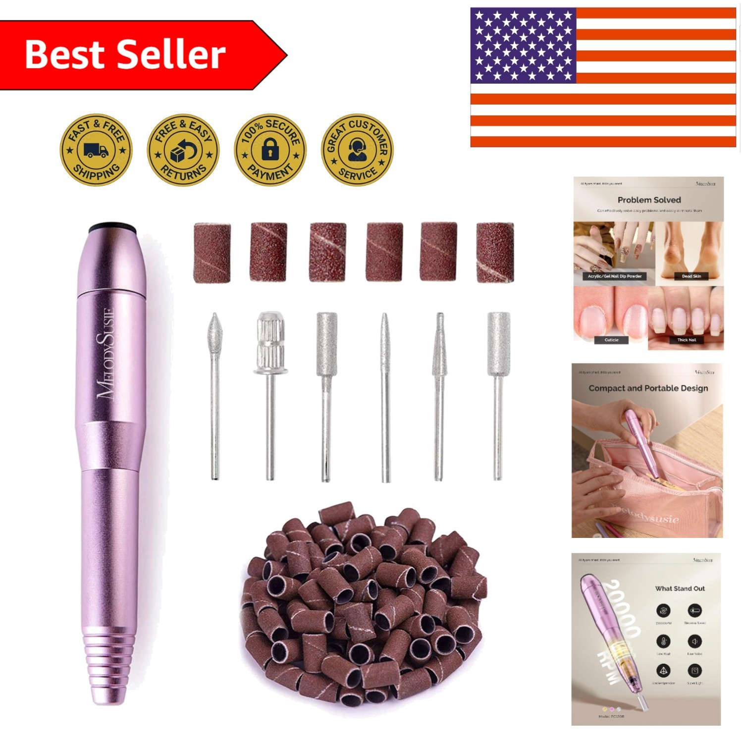 : 6 Attachments For Perfect Nail Care