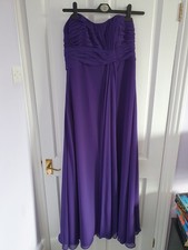 Purple size 16 Morliee by Madeline Gardener evening dress strapless prom ball