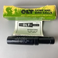 P. S.  OLT Regular Goose Call No. L-22  Box/Instructions Etched Owners Name