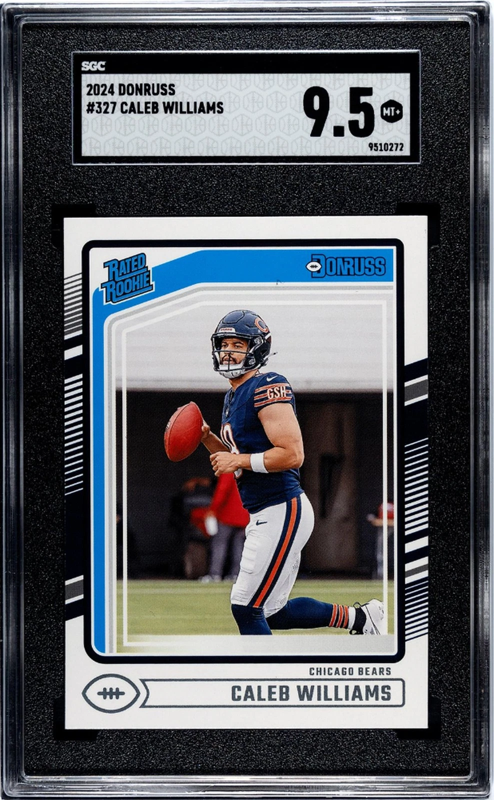Deal for 2024 Donruss #327 Caleb Williams Rated Rookie SGC 9.5