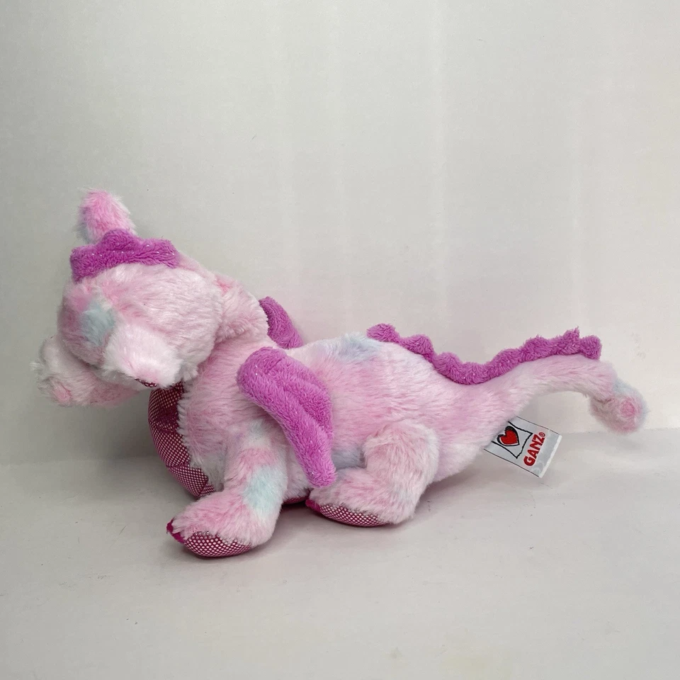 Whimsy Dragon (HM156) Pink GANZ Webkinz Plush Stuffed Animal ~ NO CODE - Image 4 of 4