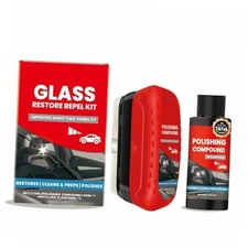 2025 New Car Windshield Cleaner Tool - Automotive Oil Film Remover Brush for 